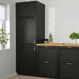 IKEA LERHYTTAN (ИКЕА ЛЕРХЙТТАН) — Дверь, чёрная морилка 40х40 см — фото 4