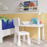 IKEA MAMMUT (ИКЕА МАММУТ) — Детский стул, для дома и улицы/белый — фото 5