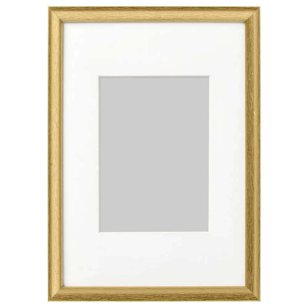 IKEA SILVERHÖJDEN (ИКЕА СИЛВЕРХЁЙДЕН) — Рамка, золотистый 21х30 см