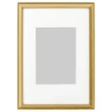 IKEA SILVERHÖJDEN (ИКЕА СИЛВЕРХЁЙДЕН) — Рамка, золотистый 21х30 см — фото 1