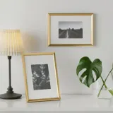 IKEA SILVERHÖJDEN (ИКЕА СИЛВЕРХЁЙДЕН) — Рамка, золотистый 21х30 см — фото 2
