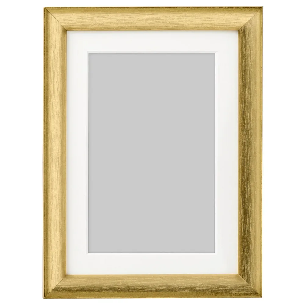 IKEA SILVERHÖJDEN (ИКЕА СИЛВЕРХЁЙДЕН) — Рамка, золотистый 13х18 см