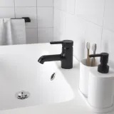 IKEA SALJEN (ИКЕА САЛЙЕН) — Смеситель для раковины, чёрный — фото 2