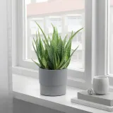 IKEA NYPON (ИКЕА НИПОН) — Кашпо для горшка, для дома/улицы серое 12 см — фото 5