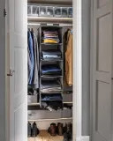 IKEA SKUBB (ИКЕА СКУББ) — Подвесная полка, 6 отделений, тёмно-серая 35x45x125 см — фото 3