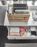 IKEA KOMPLEMENT (ИКЕА КОМПЛИМЕНТ) — Коробка, светло-серая 25x27x12 см — фото 3