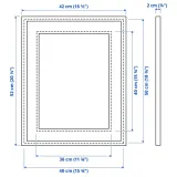 IKEA KNOPPÄNG (ИКЕА КНОППЭНГ) — Рамка, белая 40x50 см — фото 6