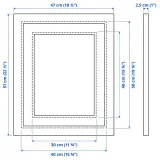 IKEA EDSBRUK (ИКЕА ЕДСБРУК) — Рамка, белая 40x50 см — фото 6