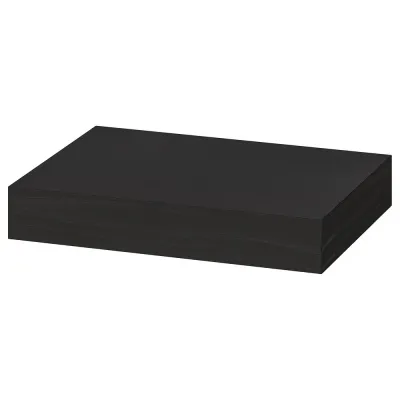 IKEA LACK (ИКЕА ЛАКК) — Полка настенная, чёрно-коричневая 30x26 см