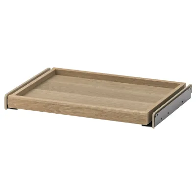 IKEA KOMPLEMENT (ИКЕА КОМПЛИМЕНТ) — Выдвижной поднос, имитация беленого дуба 50x35 см