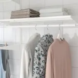 IKEA BOAXEL (ИКЕА БОАКСЕЛ) — Полка, металл белая 60x40 см — фото 2