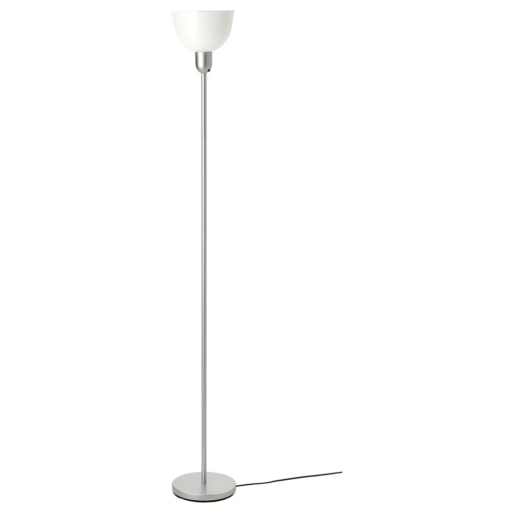 IKEA HEKTOGRAM (ИКЕА ХЕКТОГРАМ) — Лампа напольная, серебристый/белый