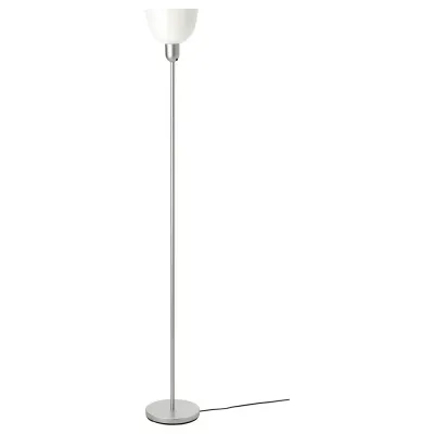 IKEA HEKTOGRAM (ИКЕА ХЕКТОГРАМ) — Лампа напольная, серебристый/белый