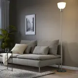 IKEA HEKTOGRAM (ИКЕА ХЕКТОГРАМ) — Лампа напольная, серебристый/белый — фото 2