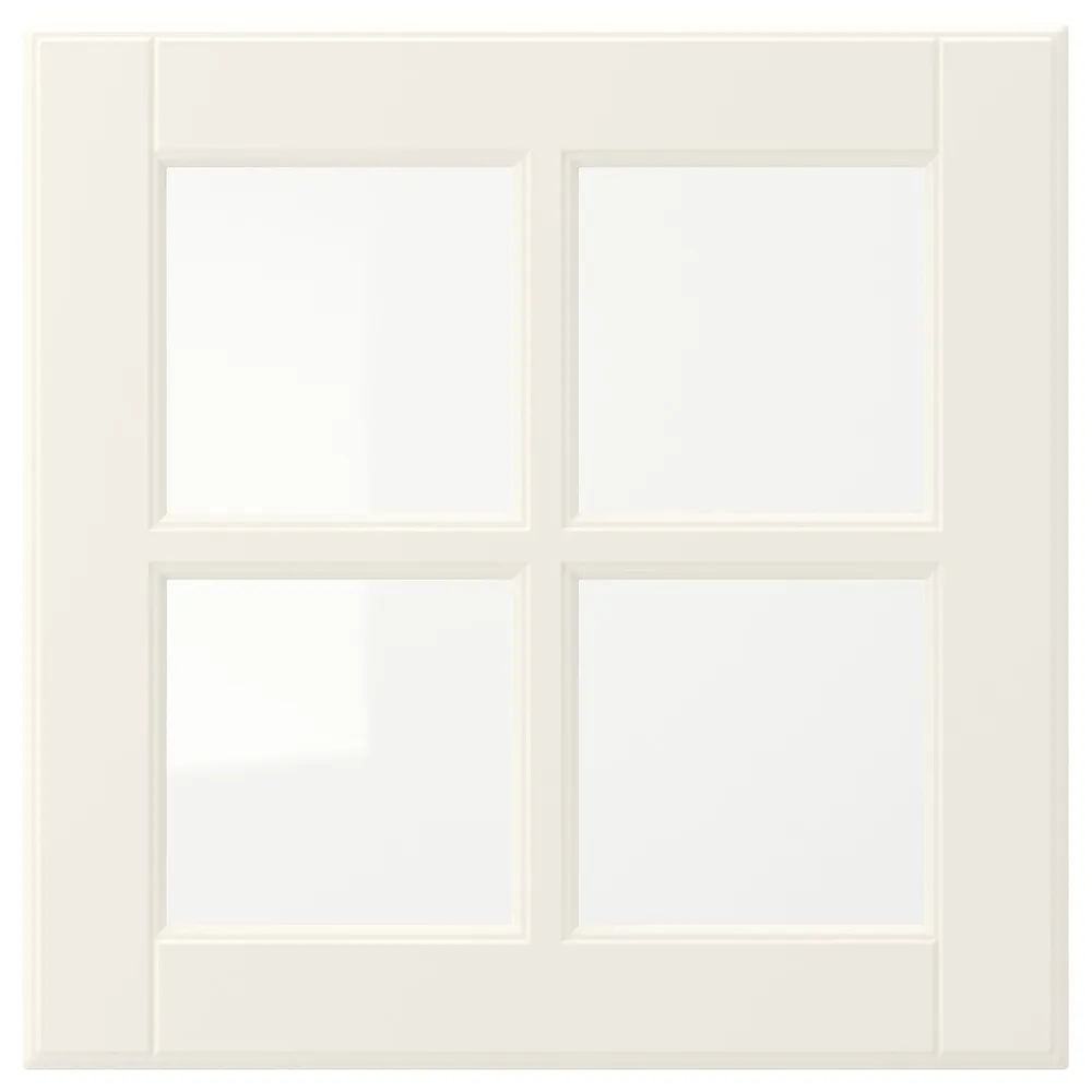 IKEA BODBYN (ИКЕА БОДБИН) — Дверь стеклянная, кремовый 40x40 см