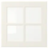 IKEA BODBYN (ИКЕА БОДБИН) — Дверь стеклянная, кремовый 40x40 см — фото 1