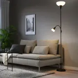 IKEA TÅGARP (ИКЕА ТОГАРП) — Лампа напольная/для чтения, чёрный/белый — фото 2