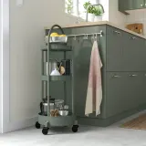 IKEA JUTTERSBO (ИКЕА ЙУТТЕРСБО) — Тележка, серо-зелёная 36x36 см — фото 3