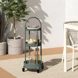 IKEA JUTTERSBO (ИКЕА ЙУТТЕРСБО) — Тележка, серо-зелёная 36x36 см — фото 6