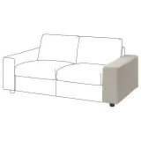 IKEA VIMLE (ИКЕА ВИМЛЕ) — Чехол на подлокотник, широкий/Гуннаред бежевый — фото 2