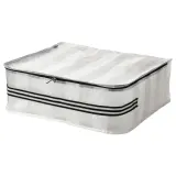 IKEA GÖRSNYGG (ИКЕА ГЁРСНИГГ) — Кофр для одежды/белья, белый/прозрачный 55x49x19 см — фото 1