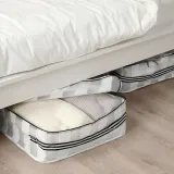 IKEA GÖRSNYGG (ИКЕА ГЁРСНИГГ) — Кофр для одежды/белья, белый/прозрачный 55x49x19 см — фото 2