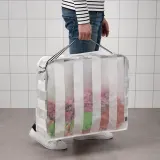 IKEA GÖRSNYGG (ИКЕА ГЁРСНИГГ) — Кофр для одежды/белья, белый/прозрачный 55x49x19 см — фото 3