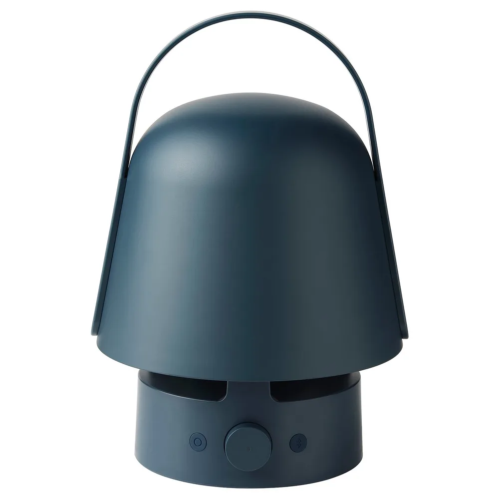 IKEA VAPPEBY (ИКЕА ВАППЕБЙ) — Лампа с bluetooth-динамиком, для улицы/синий
