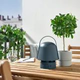 IKEA VAPPEBY (ИКЕА ВАППЕБЙ) — Лампа с bluetooth-динамиком, для улицы/синий — фото 3