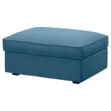 IKEA KIVIK (ИКЕА КИВИК) — Чехол на подставку для ног с отделением, Таллмюра синий — фото 2