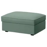 IKEA KIVIK (ИКЕА КИВИК) — Чехол на пуф с ящиком для хранения, Талльмюра светло-зелёный — фото 2