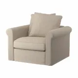 IKEA GRÖNLID (ИКЕА ГРЁНЛИД) — Чехол на кресло, Хилларед бежевый — фото 2