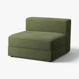 IKEA JÄTTEBO (ИКЕА ЙЭТТЕБО) — Чехол на модуль 1.5 с ящиком для хранения, Самсала тёмный жёлто-зелёный — фото 2