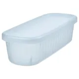 IKEA RYKTA (ИКЕА РИКТА) — Контейнер с крышкой, прозрачный серо-голубой 9x24x7 см/0.5 л — фото 1
