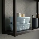 IKEA RYKTA (ИКЕА РИКТА) — Контейнер с крышкой, прозрачный серо-голубой 9x24x7 см/0.5 л — фото 3