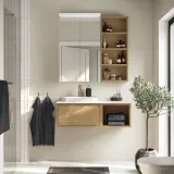 IKEA HAGAÅN (ИКЕА ХАГАОН) — Шкафчик открытый, имитация дуба 40x48x33 см — фото 2
