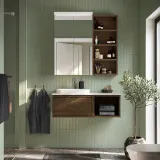 IKEA HAGAÅN (ИКЕА ХАГАОН) — Шкафчик открытый, коричневая имитация дуба 40x48x33 см — фото 2