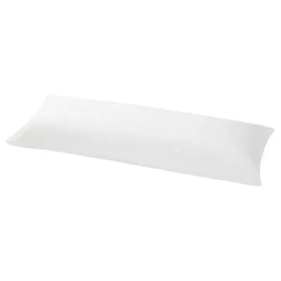 IKEA NONNEA (ИКЕА НОННЕА) — Наволочка на анатомическую подушку, белая 40x140 см