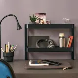 IKEA VATTENKAR (ИКЕА ВАТТЕНКАР) — Полка для стола, чёрная 49x15 см — фото 4