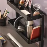 IKEA VATTENKAR (ИКЕА ВАТТЕНКАР) — Полка для стола, чёрная 49x15 см — фото 5