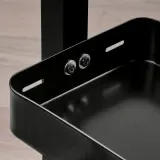 IKEA VATTENKAR (ИКЕА ВАТТЕНКАР) — Полка для стола, чёрная 49x15 см — фото 6
