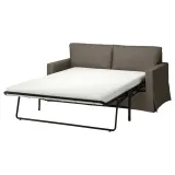 IKEA HYLTARP (ИКЕА ХИЛТАРП) — Чехол на 2-местный диван-кровать, Грансель серо-коричневый — фото 2