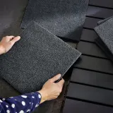 IKEA RUNNEN (ИКЕА РУННЕН) — Плитка напольная садовая, тканевая тёмно-серая 0.81 м² — фото 4