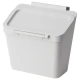 IKEA SKOLÄST (ИКЕА СКОЛЭСТ) — Ведро для мусора на дверцу шкафа, светло-серый 3.3 л — фото 1