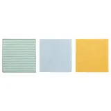 IKEA PEPPRIG (ИКЕА ПЕППРИГ) — Салфетка из микрофибры, зелёная синяя/жёлтая 28x28 см — фото 1