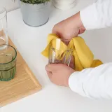 IKEA PEPPRIG (ИКЕА ПЕППРИГ) — Салфетка из микрофибры, зелёная синяя/жёлтая 28x28 см — фото 2