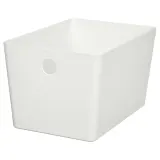 IKEA KUGGIS (ИКЕА КУГГИС) — Контейнер, белый 18x26x15 см — фото 1
