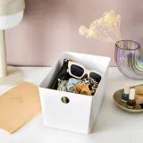 IKEA KUGGIS (ИКЕА КУГГИС) — Контейнер, белый 18x26x15 см — фото 4