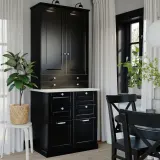 IKEA BODBYN (ИКЕА БОДБИН) — Дверь, чёрный 40x40 см — фото 5