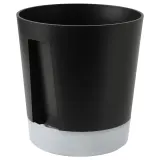 IKEA VÅRDTRÄD (ИКЕА ВОРДТРЭД) — Самополивающееся кашпо, для дома и улицы/прозрачный/антрацит 24 см — фото 1